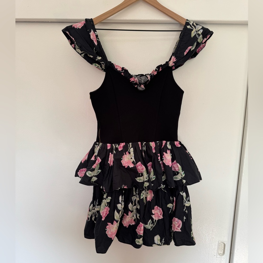 LoveShackFancy Sanam Floral Mini Dress